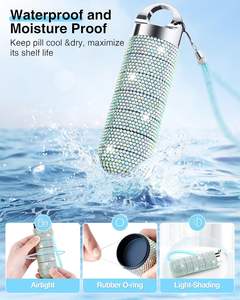 Boîte à pilules en aluminium durable de 7 jours Logo personnalisé Organisateur de médicaments hebdomadaire pour l'organisation de stockage à domicile pour pharmacie/hôpital en vrac - Product Image 2