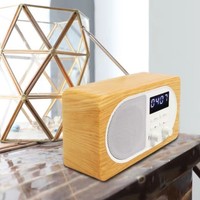 2023 mode haut-parleur Fcc Ce Rohs réveil BT 5.0 bois couleur FM fête sans fil Mini haut-parleurs portables