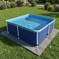 Tapis de protection durable en feutre anti-perforation pour revêtements de piscines hors sol et enterrées