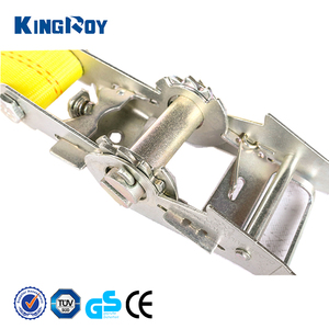 קינגרוי חובה כבדה 2 "/50 מ" מ לוגיסטית מטען עניבה 10000Lbs פלדה כפולה וו שטוח פלדה חגורת פוליאסטר 27ft/8 מ 'בטיחות - Product Image 1