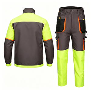 Custom Workwear Hi Vis Safety Clothing Men Reflective Safety Jackets Pants Set - Product Image 2