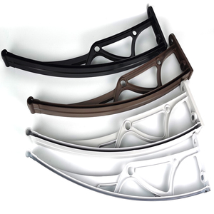Auvent extérieur moderne pour porte et fenêtre, en aluminium avec <span class=keywords><strong>plaque</strong></span> acrylique et <span class=keywords><strong>polycarbonate</strong></span>, protection contre la pluie et la neige - Product Image 6