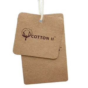 Manufacturers wholesale brand custom-made men's and women's clothing children's clothing elevator tags custom thick kraft paper