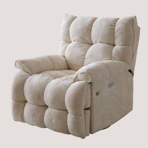 Fauteuil de massage électrique moderne et minimaliste avec cadre métallique, fonction pédicure, pivotant et inclinable, pour salon et détente - Product Image 2