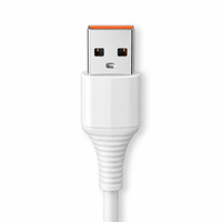 Câble de charge Micro USB blanc, USB-A vers Micro USB, pour smartphone Android, tablette, batterie externe, voiture, maison, bureau, voyage