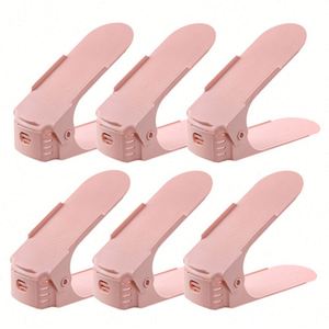 Étagère à chaussures superposée, rangement pour chaussures, artefact de rangement, gain de place, rangement pour chaussures de dortoir, étagère à chaussures en plastique personnalisée, CLASSIQUE - Product Image 4