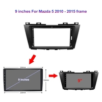 Navigateur GPS Android 9 "pour Mazda 5 3 Cw 2010 - 2015 Cadre 2.5D Écran tactile Lecteur radio multimédia