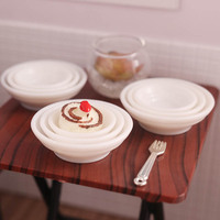 Mini-bol à l'échelle 1:12, modèle de vaisselle miniature pour maison de poupée OB11, aliments miniatures pour jeu de simulation de scène de vie, accessoires d'ornement DIY