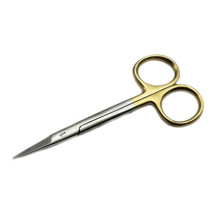 Ciseaux de maquillage T 10 cm à pointe courbée et droite pour outils de beauté des paupières - Product Image 3