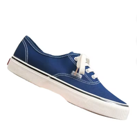Baskets en toile respirantes à lacets pour hommes et femmes, chaussures de marche légères avec broderie sur la boîte à chaussures et semelle intermédiaire en caoutchouc/PVC pour toutes les saisons