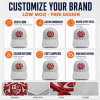 Casquette de baseball personnalisée avec logo, 6 panneaux structurés, visière incurvée, gris clair, brodée, vente en gros, fournisseur d'usine OEM ODM
