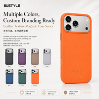 Étui de téléphone portable en cuir personnalisé, résistant aux chocs, à couverture intégrale, magnétique puissant, fabriqué à la main pour iPhone 18 17 Air 16 15 Plus 14 Pro Max