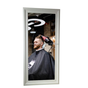 <b>Large</b> Durable Plywood Frame Traditional Design Hair Beauty <b>Floor</b> <b>Mirror</b> Salon Furniture for Stylist Barber Shop Use Hao Yu BS27 - Product Image 4