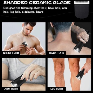 Afeitadora Eléctrica Corporal para Hombres y Mujeres, Recortadora <span class=keywords><strong>de</strong></span> Vello Impermeable para Ingle, Brazos, Espalda, Piernas y Pecho, Depiladora Sin Dolor - Product Image 4