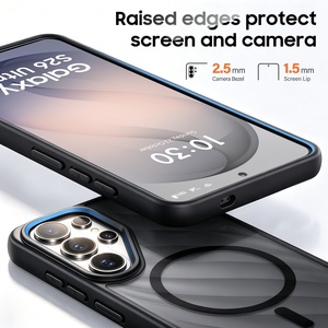 เคสโทรศัพท์แม่เหล็กแบบด้านโปร่งแสงสำหรับ Samsung S26 S24 S25 Ultra รองรับการชาร์จไร้สาย ป้องกันการกระแทก ขายส่ง - Product Image 4