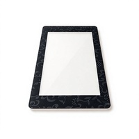 Panneau en verre trempé massif sur mesure, feuille de verre rectangulaire plate, design moderne, options de découpe et de perçage pour meubles de présentation
