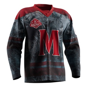 Uniforme Deportivo Personalizado para Equipos Universitarios, Sublimación, Jersey de Hockey en Blanco - Product Image 3