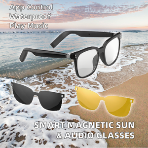 Gafas inteligentes multifuncionales de moda con marco magnético Impermeable Inalámbrico Anti-Blue Light Características Altavoces incorporados - Product Image 3