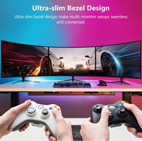 Monitor Curvo para Juegos de 23.8 Pulgadas, Pantalla LCD 1K, Frecuencia de Actualización de 200Hz, Función HDR para Uso en Escritorio, Monitores LCD para el Hogar de 24 Pulgadas 120/180HZ