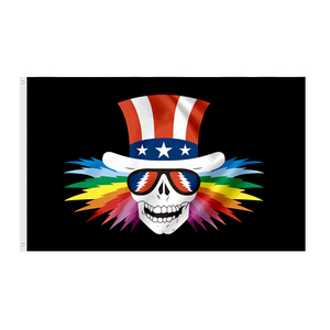 ธงแบนเนอร์ดนตรี Grateful Dead ขนาด 3x5 ฟุต แบบกำหนดเอ<span class=keywords><strong>ง</strong></span><span class=keywords><strong>ส</strong></span>ำหรับใช้งานกลางแจ้ง - Product Image 2