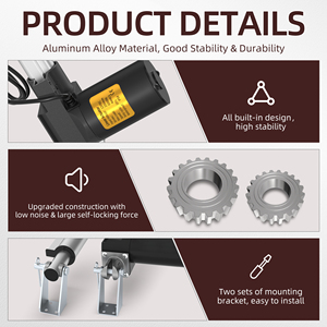 Wholesale 6000n <b>12v</b> Linear Actuator 250 mm Stroke IP54 Waterproof 4mm/s Rohs CE Certified Electric Actuator For Home Automation - Product Image 2