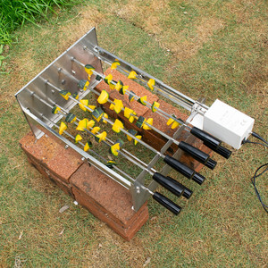 <strong>Small</strong>-Scale Smokeless <strong>Barbeque</strong> Skewer Rotator Charcoal Chicken Grill Machine - Product Image 3