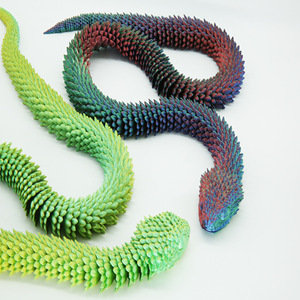 Vente en gros de modèles de serpents vipères articulés imprimés en 3D sur mesure, jouets cadeaux - Product Image 3