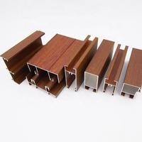 Profils d'extrusion en aluminium sur mesure série 6000, sections usinées CNC anodisées 6063 pour systèmes de cadres de portes et fenêtres