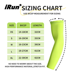 Irun כדורסל פוליאסטר זרוע שרוול UV הגנה מפני שמש רכיבה על אופניים זרוע שרוול כדורגל דחיסה אישית כדורגל - Product Image 3