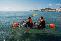 Kayak en cristal transparent de vacances à la plage populaire d'usine Kayak en cristal transparent double siège canoë bon marché de PC