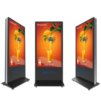 Kiosco LCD con Pantalla de 55 Pulgadas 4K, Doble Cara, IP65, Impresión de Logotipo, Bloqueo con Contraseña, Señalización Digital WiFi para Aeropuertos, Ascensores y Educación