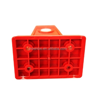 Separador de carril de plástico impermeable, señal de advertencia de tráfico reflectante para peatones, barricada, divisor de carril de carretera, flechas de entrada