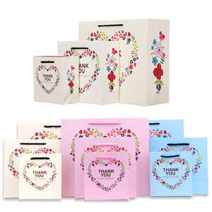 Biểu tượng tùy chỉnh in trắng Quà tặng Túi giấy với Ribbon Rope xử lý mua sắm túi giấy - Product Image 3