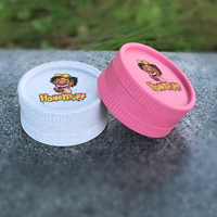 Paille de blé biodégradable moderne 2 parties 40mm broyeur de chanvre autocollants personnalisés broyeur de chanvre respectueux de l'environnement
