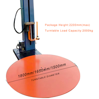 Machines d'emballage intelligentes en acier, nouvelle machine d'emballage extensible pour palettes lourdes et grandes palettes