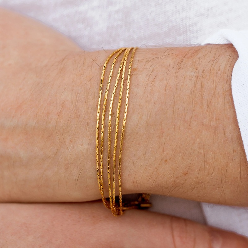 2025 Fashion Stainless Steel Bracelet 18K
