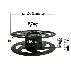 Filament d'imprimante 3D YONGBO 1kg en PS recyclé écologique, bobine de 200mm, noir transparent, moulage par injection, type 80mm - Product Image 2