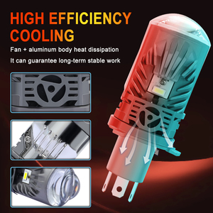 Proyector de Lente Bi-LED Plug-and-Play de 12V 130W 11000LM, Luz Antiniebla Impermeable para Motocicleta, Ajuste Universal, Fácil Instalación - Product Image 2