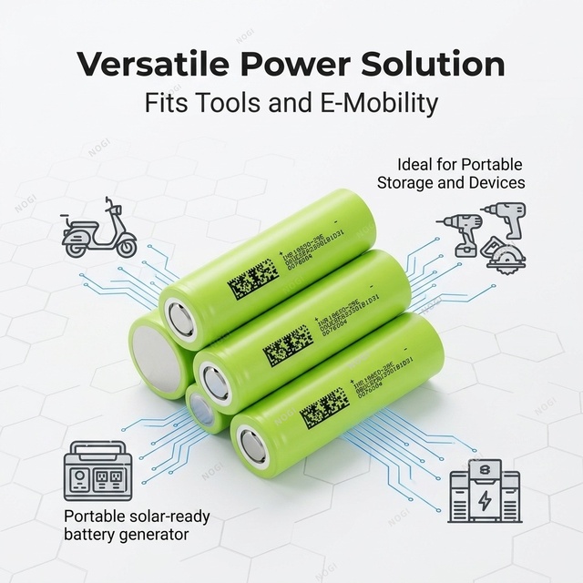 Samsung Inspired NMC 3.7V 2900mAh Cylindrical Energy Storage Cell