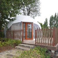 Tente en dôme géodésique de 6m 7m 8m de diamètre pour le Glamping extérieur