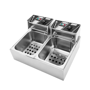 <span class=keywords><strong>Friteuse</strong></span> professionnelle à double cuve, <span class=keywords><strong>friteuse</strong></span> de table en acier inoxydable 16L <span class=keywords><strong>pour</strong></span> frites, <span class=keywords><strong>pour</strong></span> restaurant et cuisine - Product Image 2