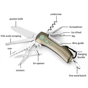 Bán buôn tùy chỉnh Swiss phong cách gấp Pocket <span class=keywords><strong>Knife</strong></span> EDC đa-công cụ với Carabiner OEM thấp moq - Product Image 2