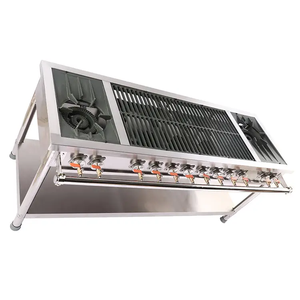 Lyroe Chất lượng cao freestanding thương mại 4/6/8 Burner BBQ nướng cooktops phạm vi LPG bếp <span class=keywords><strong>gas</strong></span> - Product Image 4