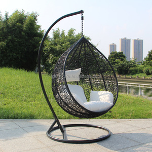 Rattan Garden Furniture Outdoor Round <b>Egg</b> Chair Swing Hanging <b>Basket</b> Rattan Chair - Product Image 4