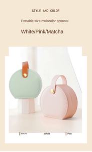 Wholesale Leather Personalized <b>Gift</b> <b>Bridesmaid</b> Jewelry Storage <b>Box</b> for Necklaces Rings & Earrings-Portable - Product Image 6