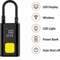 Portable Tire Inflator 150PSI with PSI/BAR/KPA Units Air Compressor Cordless Tire Inflator