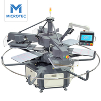 Presse à chaud pneumatique automatique Microtec APEX X6 à 6 stations, 16x20 pouces, machine de transfert thermique pour l'impression de t-shirts