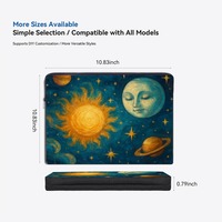 Sac de protection zippé en polyester durable pour stylo/tablette/iPad, 10-17 pouces, portable, léger, unisexe, quantité minimale de commande : un