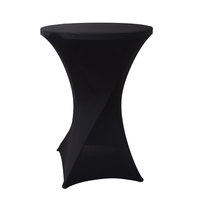 Housses de Table de Bar en Spandex Moins Chères, Nappes Extensibles Élastiques pour Cocktail et Mariage