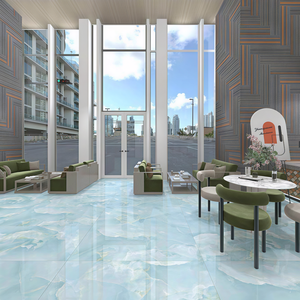 Carreaux muraux intérieurs <span class=keywords><strong>en</strong></span> porcelaine de luxe moderne de haute qualité 600x1200mm, couleur jade violet, bleu-vert, résistants aux acides - Product Image 5